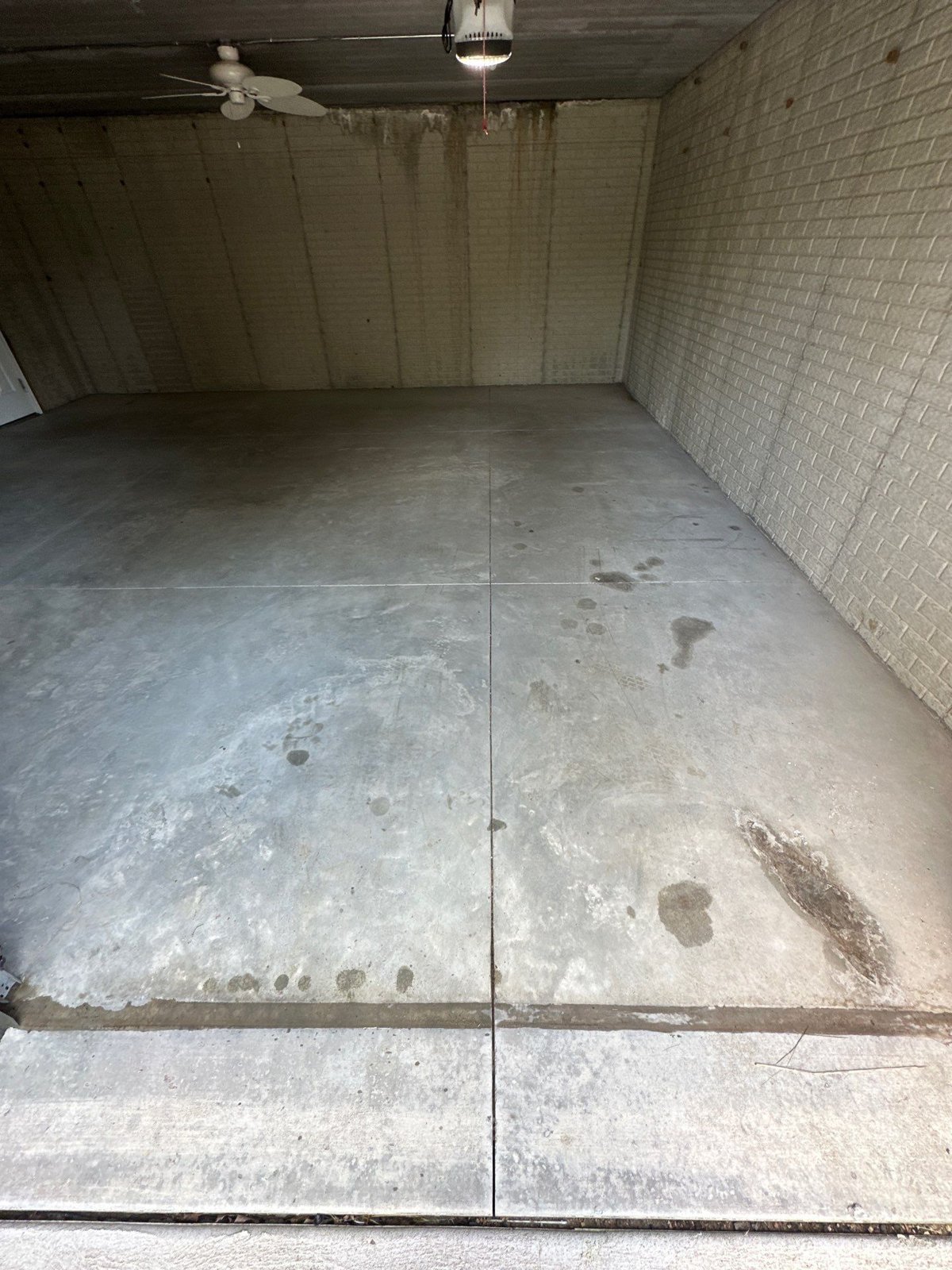 Before the project: Commercial flake floor in West Kelowna by IronRock