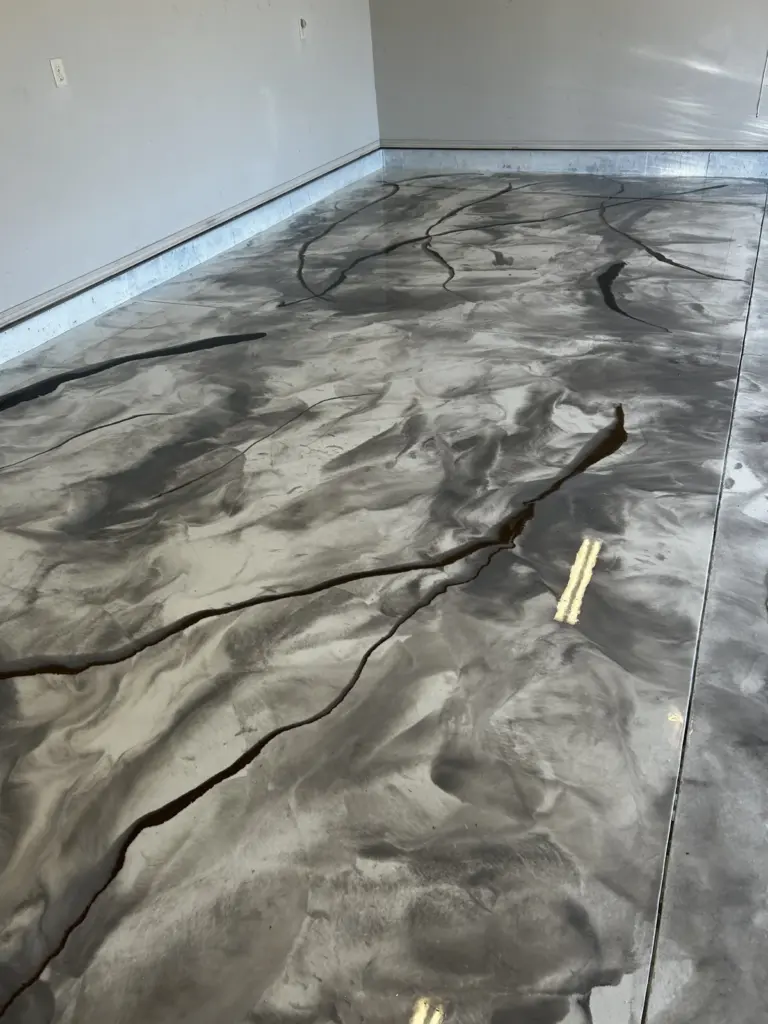 Metallic epoxy floor installed by IronRock