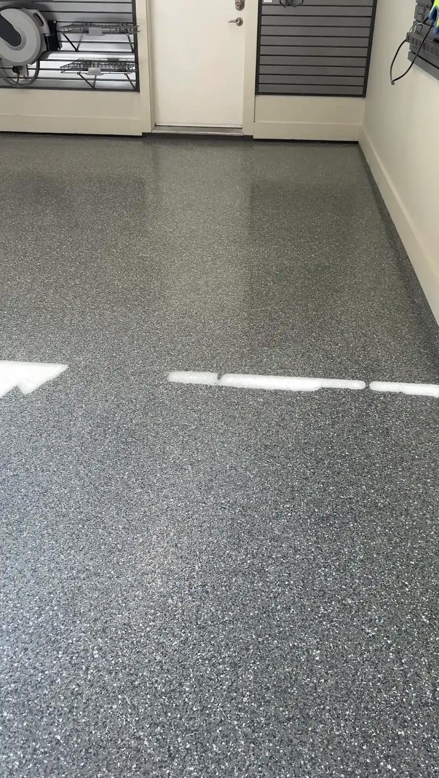 Thyme flake floor installed by IronRock